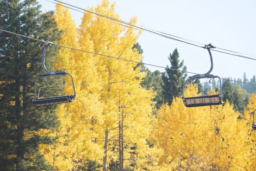 Scenic chair lift ride